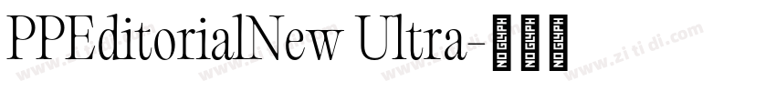 PPEditorialNew Ultra字体转换